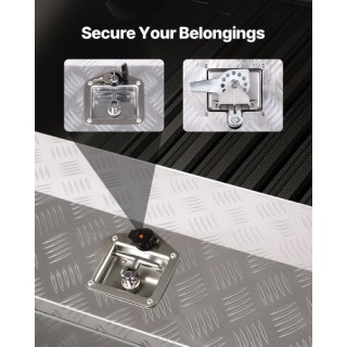 VEVOR Κουτί Εργαλείων Αλουμινίου Βαρέως Τύπου για Φορτηγό 30x13x13 ...