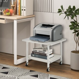 Costway Κινητή Βάση Εκτυπωτή Διπλού Επιπέδου και Ρόδες 49 x 40 x 38...