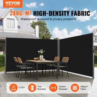 VEVOR Μαύρο Αναδιπλούμενο Διαχωριστικό 236x71 εκ. για Ιδιωτικότητα ... VEVOR Μαύρο Αναδιπλούμενο Διαχωριστικό 236x71 εκ. για Ιδιωτικότητα ...