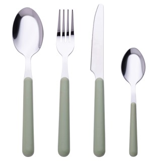 Galileo Σετ 24 μαχαιροπίρουνα από ανοξείδωτο χάλυβα με λαβή στο χρώ...