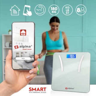 ALPINA Ζυγαριά Alpina Smart Home με Ανάλυση Σώματος και Εφαρμογή W... ALPINA Ζυγαριά Alpina Smart Home με Ανάλυση Σώματος και Εφαρμογή W...