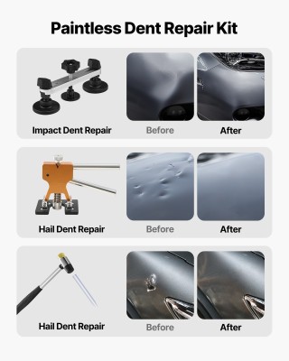 VEVOR Σετ Εξολκέων Χωρίς Βάψιμο 60 τεμαχίων για Επισκευή Χτυπημάτων... VEVOR Σετ Εξολκέων Χωρίς Βάψιμο 60 τεμαχίων για Επισκευή Χτυπημάτων...