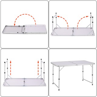 BAKAJI Πτυσσόμενο Τραπέζι Κατασκήνωσης Πικνίκ με Λαβή Μεταφοράς Ρυ... BAKAJI Πτυσσόμενο Τραπέζι Κατασκήνωσης Πικνίκ με Λαβή Μεταφοράς Ρυ...