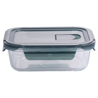 Galileo Ερμητικά κλειστό ορθογώνιο δοχείο 640 ml από γυαλί με καπάκ...