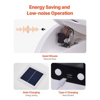 VEVOR Ρόδα Άσκησης Για Γάτες Με Βηματομετρητή 40.8 Λευκός Διάδρομος...