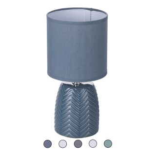 Galileo Λάμπα επιτραπέζια με κεραμική βάση και υφασμάτινο καπέλο 40...
