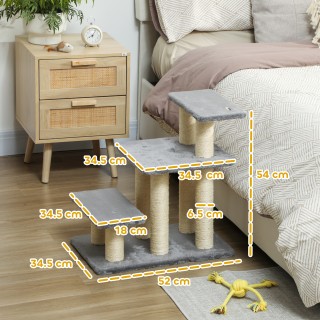 PawHut Σκάλα για Σκύλους και Γάτες με 3 Σκαλοπάτια από Πλούσιο Ύφασ... PawHut Σκάλα για Σκύλους και Γάτες με 3 Σκαλοπάτια από Πλούσιο Ύφασ...