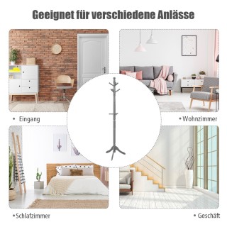 Costway Κρεμάστρα με 9 γάντζους, ελεύθερη κρεμάστρα ρούχων με ρυθμι... Costway Κρεμάστρα με 9 γάντζους, ελεύθερη κρεμάστρα ρούχων με ρυθμι...