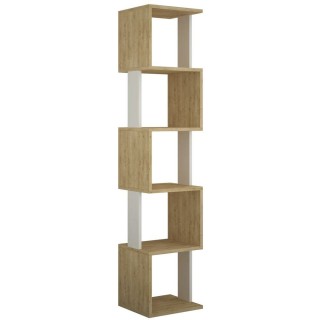 BAKAJI Μοντέρνα Βιβλιοθήκη Ραφιέρα 5 Ραφιών 161x35x30εκ Γραφείου Δρ...