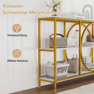 Κονσόλα / Τραπέζι με Μεταλλικό Πλαίσιο και Επιφάνεια Ξύλου/Μαρμάρου...