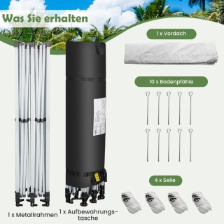 Costway Αναδυόμενη Σκηνή Σκίασης Άμεσης Προστασίας από τον Ήλιο με ...