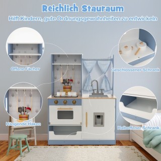 Costway  Παιδική Κουζίνα Παιχνιδιού με Ρεαλιστικά Χαρακτηριστικά κα...