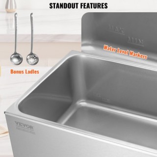 VEVOR Επαγγελματικός Ηλεκτρικός Θερμαντήρας Φαγητού 18L 1200W Bain ... VEVOR Επαγγελματικός Ηλεκτρικός Θερμαντήρας Φαγητού 18L 1200W Bain ...