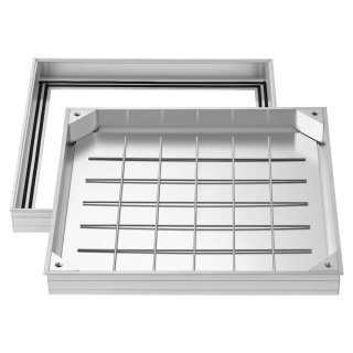 VEVOR Κάλυμμα Φρεατίου με Πλαίσιο, Αόρατο Κάλυμμα Πρόσβασης Σηπτική...