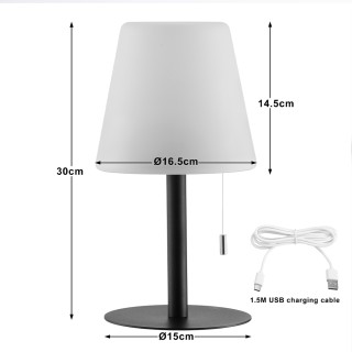 BAKAJI Φορητό Επαναφορτιζόμενο Ασύρματο Επιτραπέζιο Φωτιστικό RGB γ... BAKAJI Φορητό Επαναφορτιζόμενο Ασύρματο Επιτραπέζιο Φωτιστικό RGB γ...