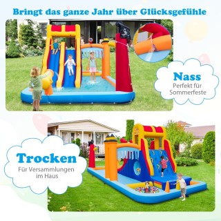 Υδάτινο Πάρκο Περιπέτειας με Διπλές Τσουλήθρες και Πισίνες για Παιδ...