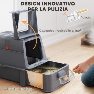 PawHut Κλειστή Λεκάνη Γάτας 80L με Αποσπώμενο Δίσκο, από ABS και Αν... PawHut Κλειστή Λεκάνη Γάτας 80L με Αποσπώμενο Δίσκο, από ABS και Αν...