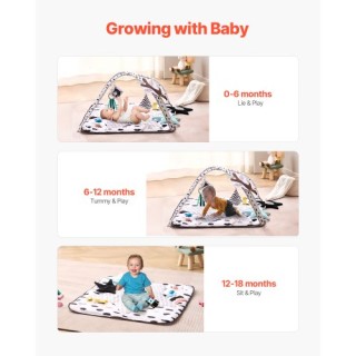VEVOR Βρεφικό Γυμναστήριο Δραστηριοτήτων με 6 Αισθητηριακά Παιχνίδι...