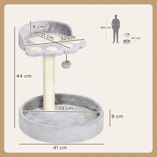 PawHut Γκρι Ονυχοδρόμιο Γάτας με Κρεβάτια, Σχοινί Γιούτα & Παιχνίδι... PawHut Γκρι Ονυχοδρόμιο Γάτας με Κρεβάτια, Σχοινί Γιούτα & Παιχνίδι...
