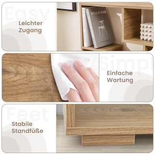 Μοντέρνα Γεωμετρική Βιβλιοθήκη με Ανοιχτά Ράφια 70 x 20 x 120cm JV1... Μοντέρνα Γεωμετρική Βιβλιοθήκη με Ανοιχτά Ράφια 70 x 20 x 120cm JV1...