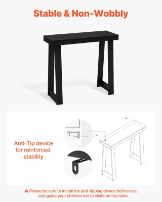 VEVOR Ξύλινη Κονσόλα 91.5 x 30.5 x 81 cm, Μαύρο BSXGZEKXDFDC2HZOH001V0 VEVOR Ξύλινη Κονσόλα 91.5 x 30.5 x 81 cm, Μαύρο BSXGZEKXDFDC2HZOH001V0