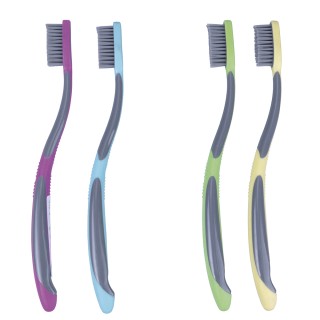 Galileo Σετ 2 Πλαστικών Οδοντόβουρτσων με Μεσαίες Τρίχες σε Γκρι Χρ... Galileo Σετ 2 Πλαστικών Οδοντόβουρτσων με Μεσαίες Τρίχες σε Γκρι Χρ...