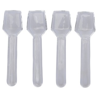 Villa dEste Home Σετ 4 Κουταλάκια Γλυκού από Βοριοπυριτικό Γυαλί Gl...