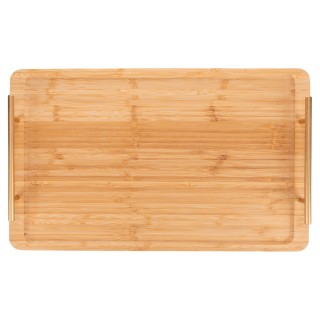 Villa DEste  Ορθογώνιος δίσκος 50x30 εκ από μπαμπού με χρυσές λαβές...