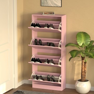 BAKAJI Ντουλάπα παπουτσιών 4 φύλλων με ράφια διπλού βάθους, χρώμα ... BAKAJI Ντουλάπα παπουτσιών 4 φύλλων με ράφια διπλού βάθους, χρώμα ...