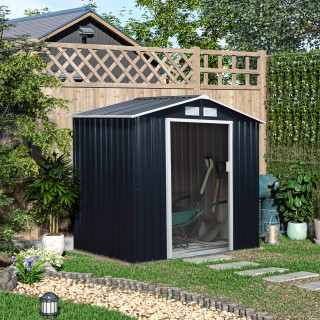 Εργαλειοθήκη Outsunny Garden Shed από λαμαρίνα με συρόμενες πόρτες,...