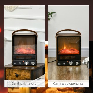 Ηλεκτρικό τζάκι HOMCOM με φλόγα LED, 3 λειτουργίες θέρμανσης και δι... Ηλεκτρικό τζάκι HOMCOM με φλόγα LED, 3 λειτουργίες θέρμανσης και δι...