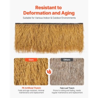 VEVOR Ρολό Οροφής από Καλαμιά: Ρεαλιστική Εμφάνιση & Αντοχή MCWDPED...