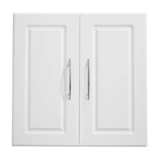 VEVOR Λευκός Κρεμαστός Ντουλάπι Τοίχου με Ρυθμιζόμενο Ράφι και 2 Πό...