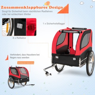 Costway Ποδηλατικό Τρέιλερ Κατοικιδίων για Μικρά και Μεσαία Ζώα με ... Costway Ποδηλατικό Τρέιλερ Κατοικιδίων για Μικρά και Μεσαία Ζώα με ...