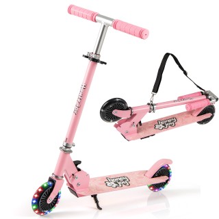 Costway  Πτυσσόμενο Παιδικό Πατίνι με LED Ρόδες και Ρυθμιζόμενο Τιμ...