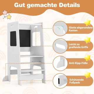 Costway Παιδική Σκαλοπάτια Κουζίνας με Ρυθμιζόμενη Πλατφόρμα και Πί... Costway Παιδική Σκαλοπάτια Κουζίνας με Ρυθμιζόμενη Πλατφόρμα και Πί...