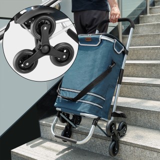 BAKAJI Καρότσι Αγορών Αναρρίχησης Σκαλοπατιών 56L Μπλε Θερμική Τσάν... BAKAJI Καρότσι Αγορών Αναρρίχησης Σκαλοπατιών 56L Μπλε Θερμική Τσάν...