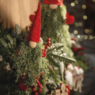 Villa dEste Home Χριστουγεννιάτικο Νάνος με Μαλακά Πόδια 55 εκ - Δι...