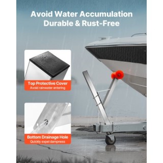 VEVOR Βάση Βίντσι Σκάφους με U-Bolts για Τρέιλερ 76x76-101 mm CYJPZ...