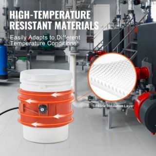 VEVOR Θερμαντήρας Μεταλλικού Δοχείου 5 Γαλονιών 800W 7.75 86-302℉ Ρ... VEVOR Θερμαντήρας Μεταλλικού Δοχείου 5 Γαλονιών 800W 7.75 86-302℉ Ρ...