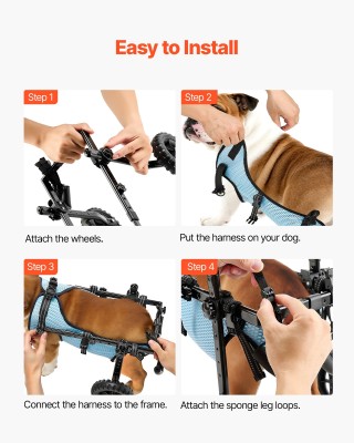 VEVOR Αναπηρικό Καροτσάκι για Σκύλους Πίσω Πόδια, Μετατρέψιμο με 2 ... VEVOR Αναπηρικό Καροτσάκι για Σκύλους Πίσω Πόδια, Μετατρέψιμο με 2 ...