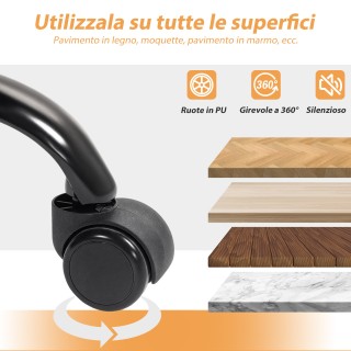 HOMCOM Ρυθμιζόμενη Καρέκλα Γραφείου με Κλίση έως 135°, από Μαύρο PU... HOMCOM Ρυθμιζόμενη Καρέκλα Γραφείου με Κλίση έως 135°, από Μαύρο PU...