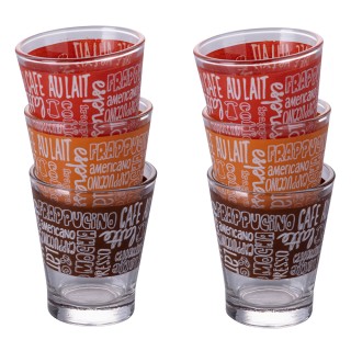 Galileo Σετ 6 ποτηράκια καφέ 90 ml από γυαλί Espressino 5910647