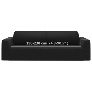 vidaXL Κάλυμμα Τριθέσιου Καναπέ Ελαστικό Μαύρο από Πολυεστερικό Ζέρ... vidaXL Κάλυμμα Τριθέσιου Καναπέ Ελαστικό Μαύρο από Πολυεστερικό Ζέρ...