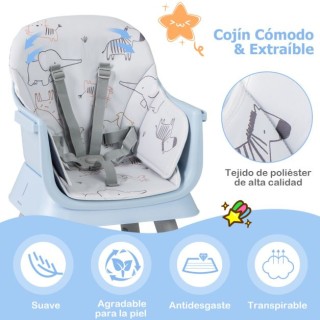 Costway Πολυλειτουργική Καρέκλα Μωρού 6-σε-1 Μπλε AD10027NY