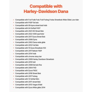 VEVOR Πλάτη Μοτοσικλέτας για Harley-Davidson Dana MTCCKKBJDKBJF2LB4V0 VEVOR Πλάτη Μοτοσικλέτας για Harley-Davidson Dana MTCCKKBJDKBJF2LB4V0