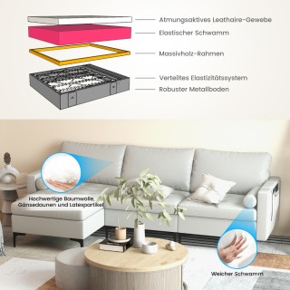 Costway Μικρός Καναπές 1 Θέσης με Αποσπώμενο Μαξιλάρι, Ανοιχτό Γκρι... Costway Μικρός Καναπές 1 Θέσης με Αποσπώμενο Μαξιλάρι, Ανοιχτό Γκρι...