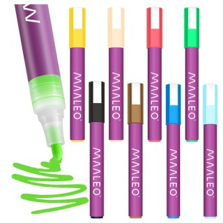 Maaleo Σετ 8 τμχ  Ακρυλικοί Μαρκαδόροι , Αδιάβροχοι και Ανθεκτικοί ...