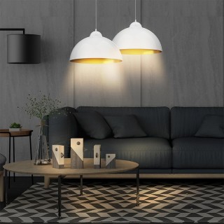 GRUNDIG  Σετ 2 Μοντέρνα Κρεμαστά Φωτιστικά Βιομηχανικού Σχεδιασμού ...