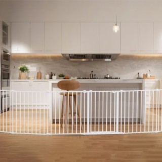 VEVOR Παιδική Πύλη 192 Ίντσες Πλάτος 28 Ίντσες Ύψος 8 Πάνελ Λευκή L... VEVOR Παιδική Πύλη 192 Ίντσες Πλάτος 28 Ίντσες Ύψος 8 Πάνελ Λευκή L...